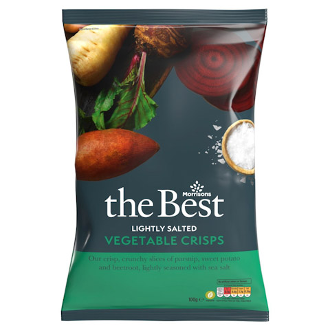 Morrisons The Best Lightly Salted Vegetable Crisps