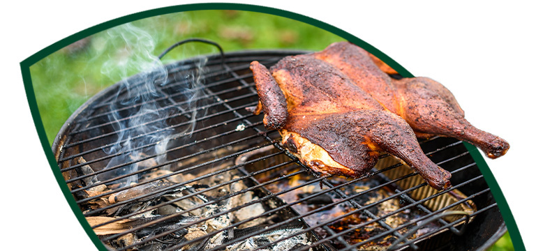 cooking chicken over indirect heat