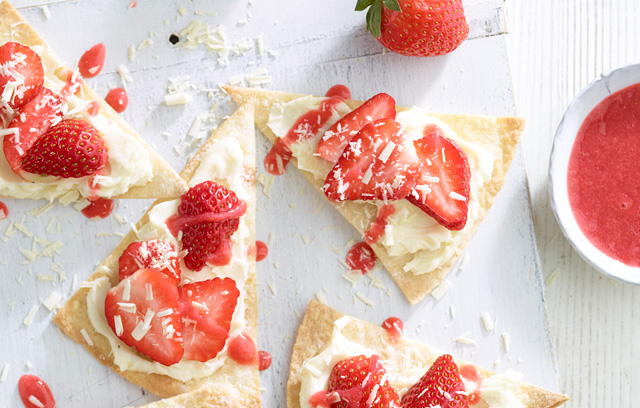 Strawberry Cheesecake Nachos