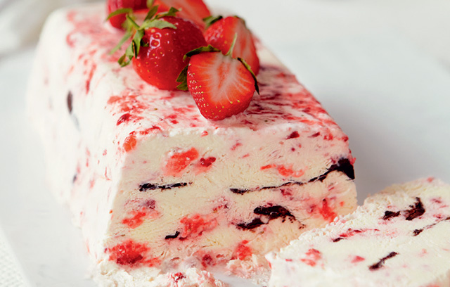 Strawberry Choc Ripple Semifreddo