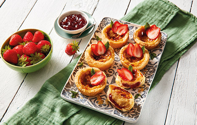 Strawberry Portuguese Tarts