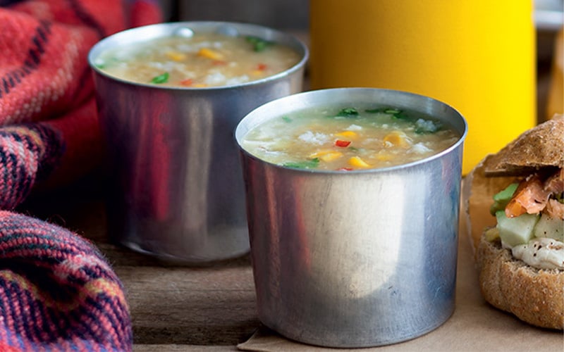 Spiced Crab and Sweetcorn Soup