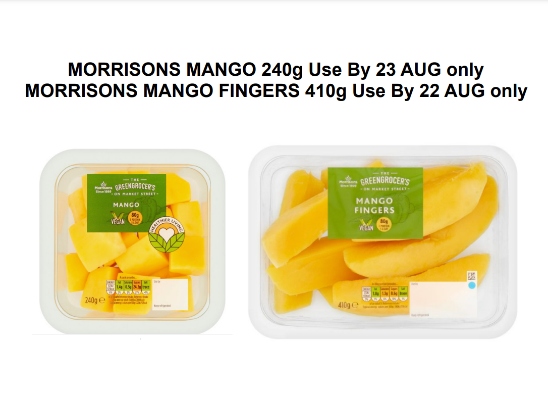 Product Recall Morrisons
